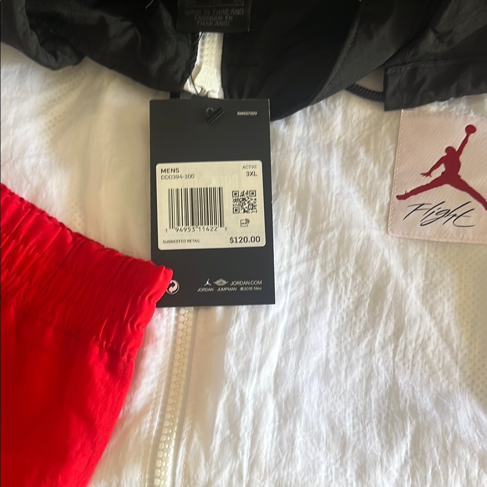 Nike White and Red Men's Jacket